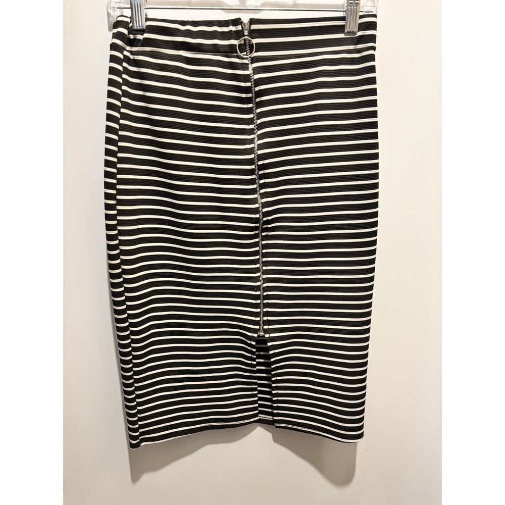 Myth Brand Black & White Striped Skirt Women's Size Medium - Picture 3 of 7